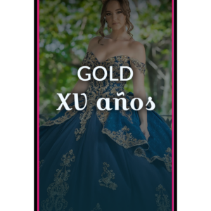Invitación XV Años Gold