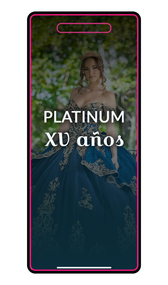 Invitación XV Platinum
