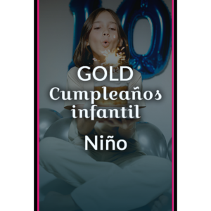 Invitación Cumpleaños Niño Gold