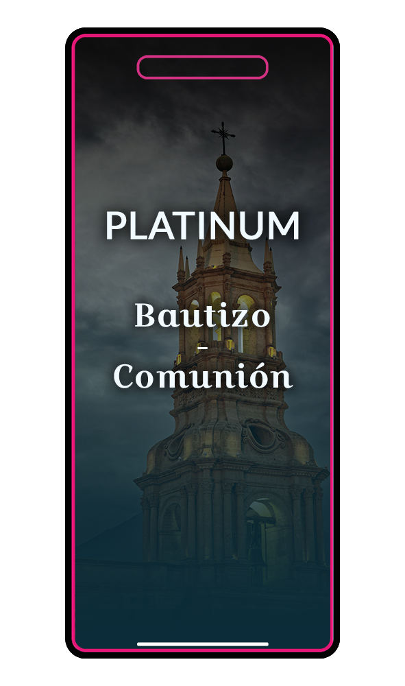Invitación Bautizo / Comunión Platinum