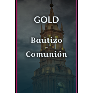 Invitación Bautizo / Comunión Gold