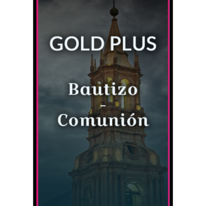 Invitación Bautizo / Comunión Gold Plus