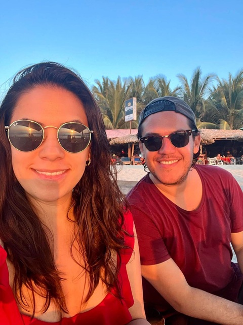 Alan y Alejandra Romo padrinos lena